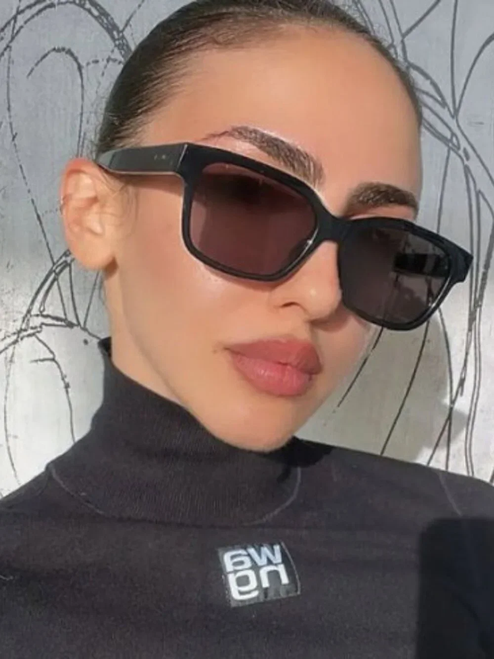 Gucci GG1716S 002 Square Sunglasses - Havana / Brown